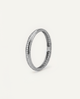 Bangle, medium model, paved, white gold