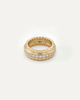 Ring, medium model, paved, yellow gold