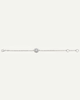 Bracelet, one diamond, white gold