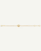 Bracelet, one diamond, yellow gold