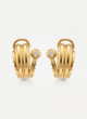 Trinity earrings, yellow gold