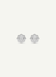 Stud earrings, medium model, white gold