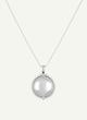 Photo Locked necklace, paved, white gold