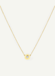 Necklace, one diamond, yellow gold