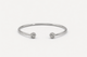 Bangle, thin model, white gold